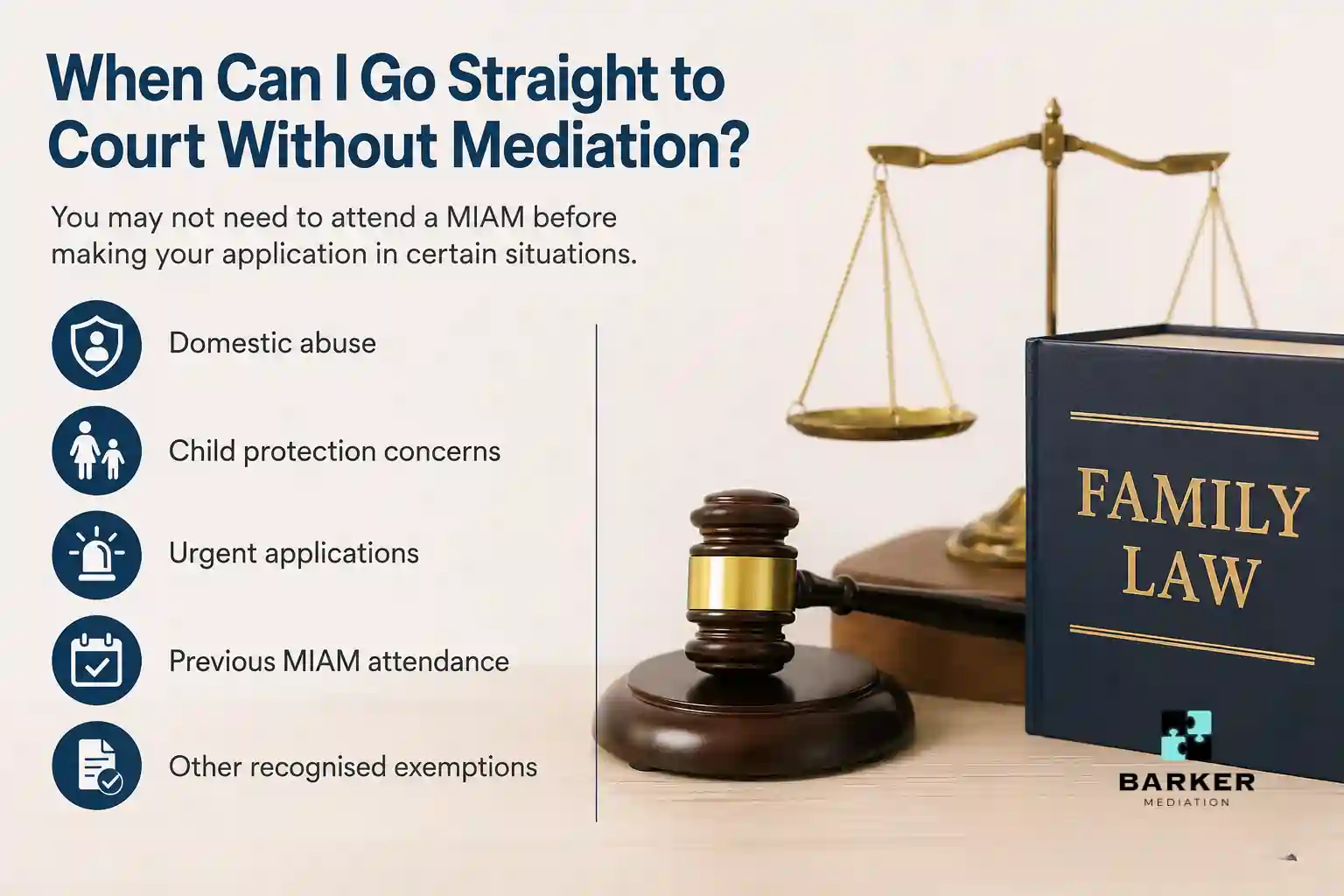When Can I Go Straight to Court Without Mediation Bedfordshire?